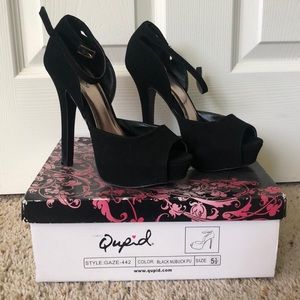 Qupid black heels